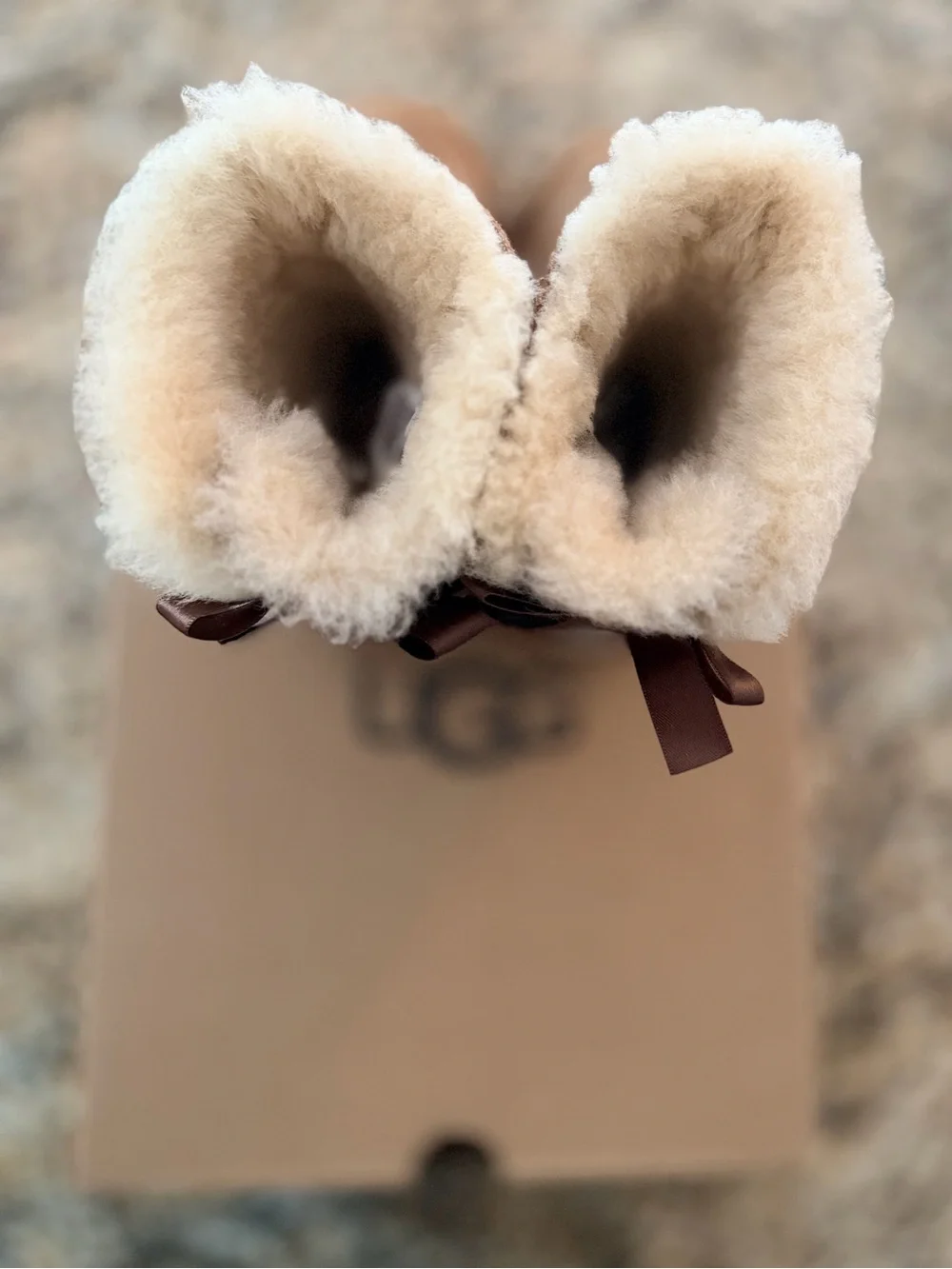 New - In Box - UGG Bailey Bow Boot - Chestnut - Toddler Size 10
